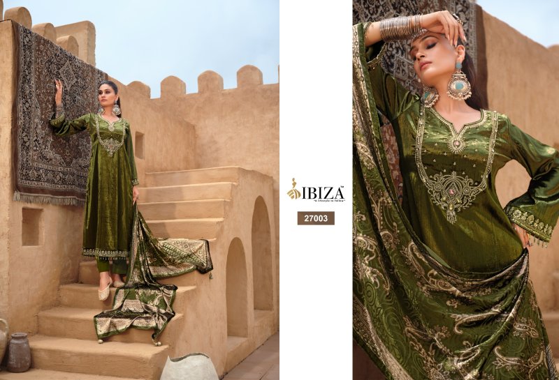 Mehran By Ibiza Viscose Velvet Designer Salwar Kameez 